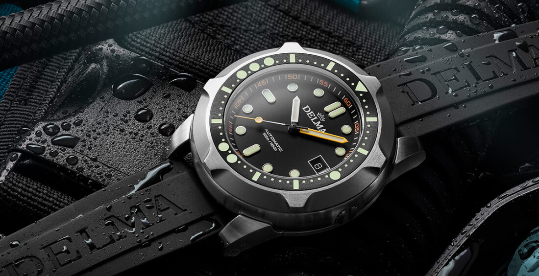 Delma Quattro Robust watches with lume